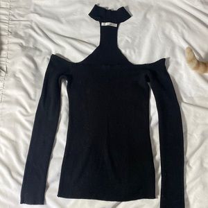 off the shoulder top with choker